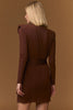 A3243 Siofra Brown Stud Mini Dress