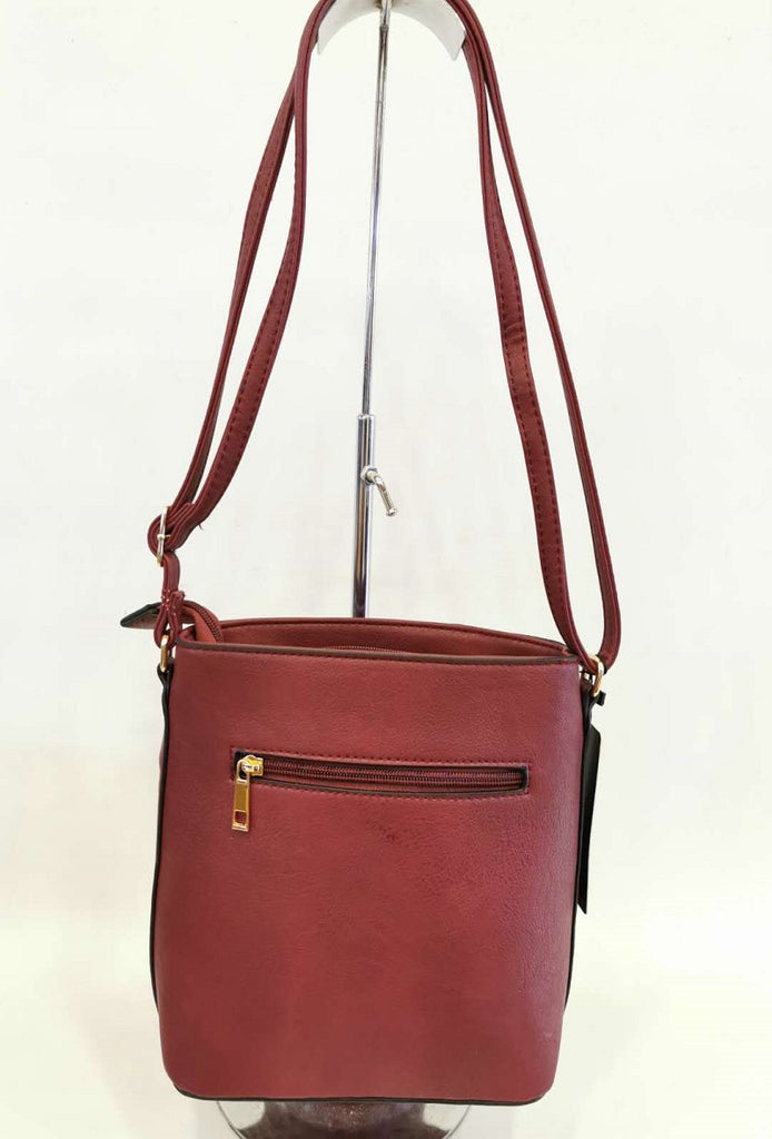 3-1200 Burgundy Handbag