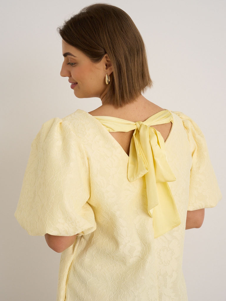 A3017 Lemon Verity Shift Dress