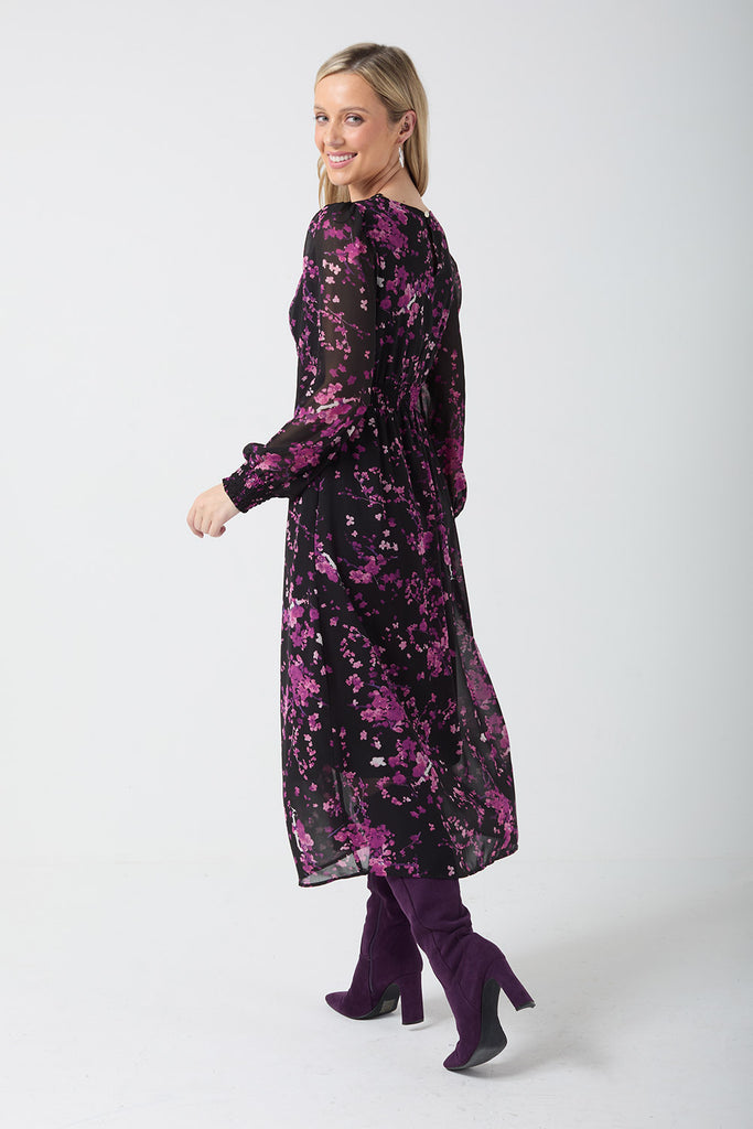 A2593 Mirabella Floral Midi Dress