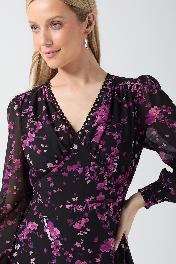 A2593 Mirabella Floral Midi Dress