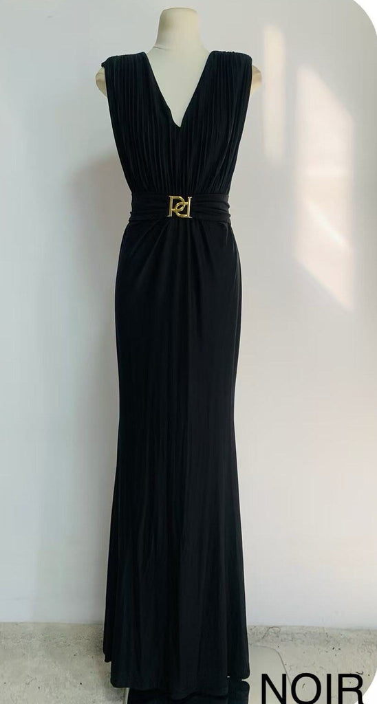 A2697 Tilda Black Bodycon Maxi Dress