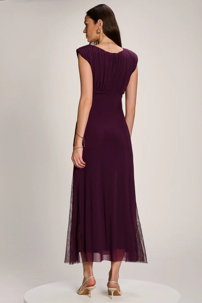 A3324 Lourdes Mesh Insert Dress