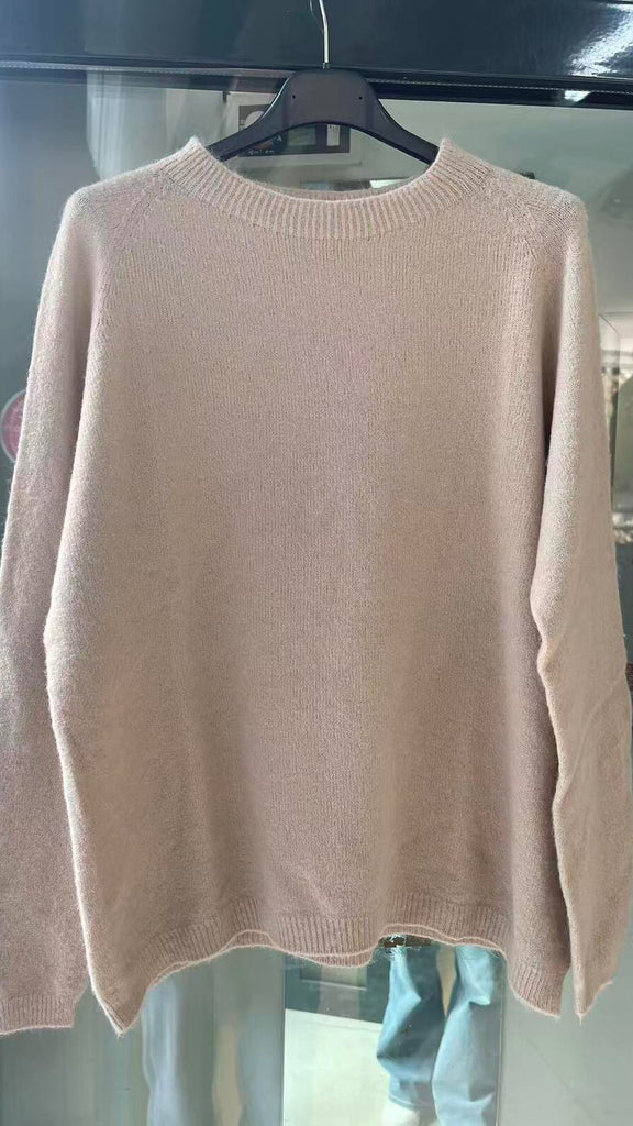 A3312 Beige Fine Knit Sweater
