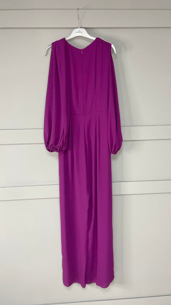 A2558 Frida Mauve Open Sleeve Jumpsuit