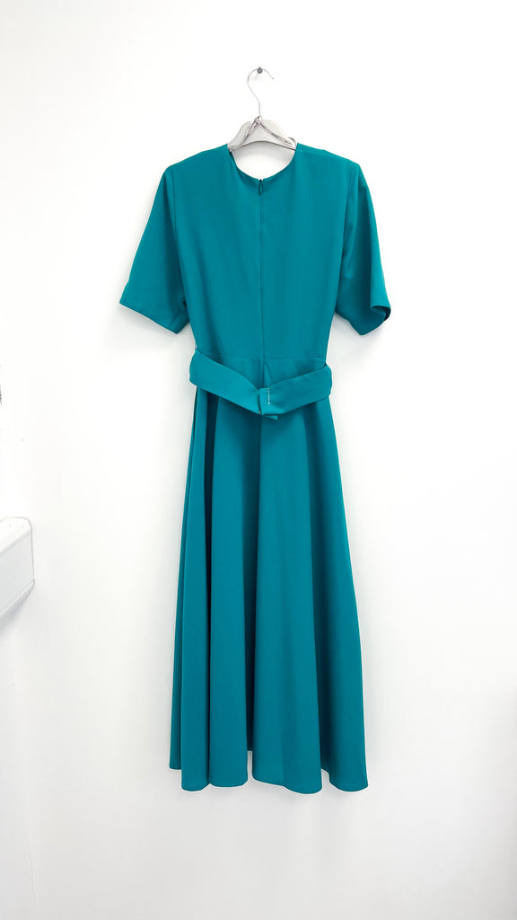 A2521 Leesa Teal Green Flare Dress