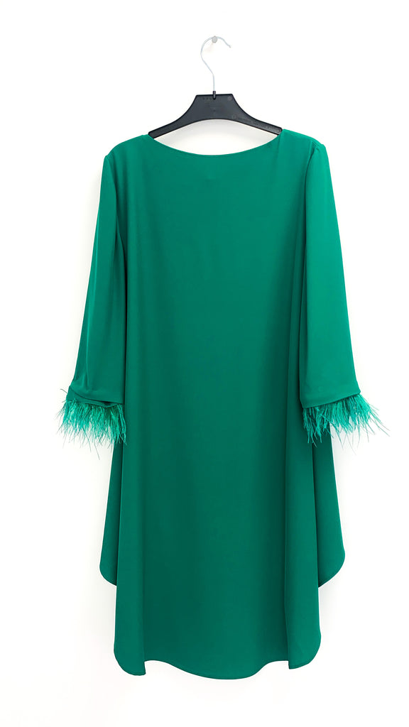 A2556 Evalo Red Feather Trouser Set 2 Piece