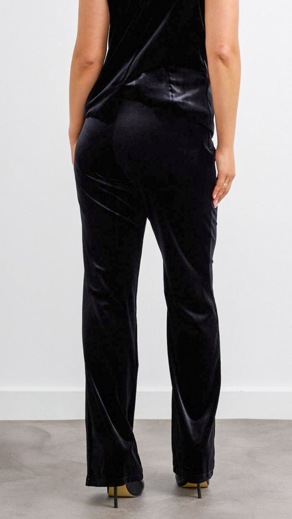 5-A2764 Black Velvet Trousers