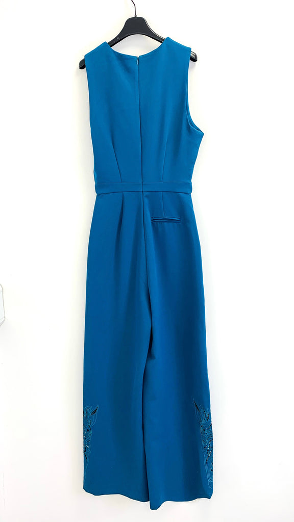 4-A2224 Whitney Embroidered Culotte Jumpsuit