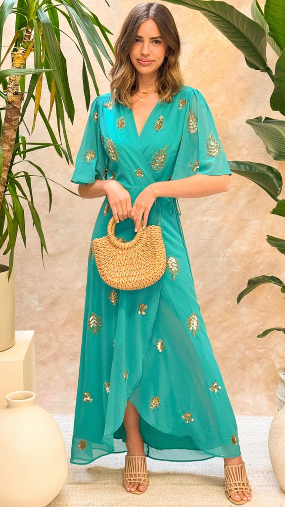 4-A2453 Hope & Ivy Emmeline Wrap Dress