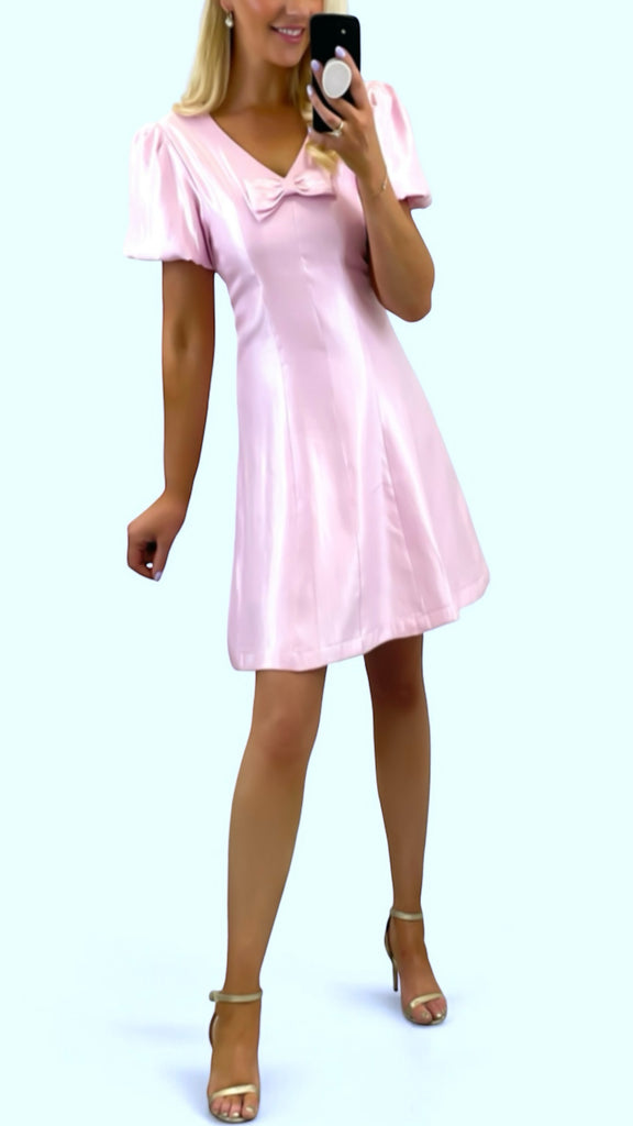 4-A2409 Tammie Pink Shift Dress