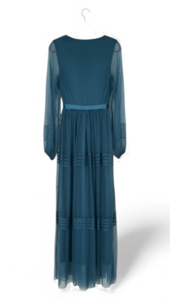 A2692 Lynne Teal Blue Tulle Dress