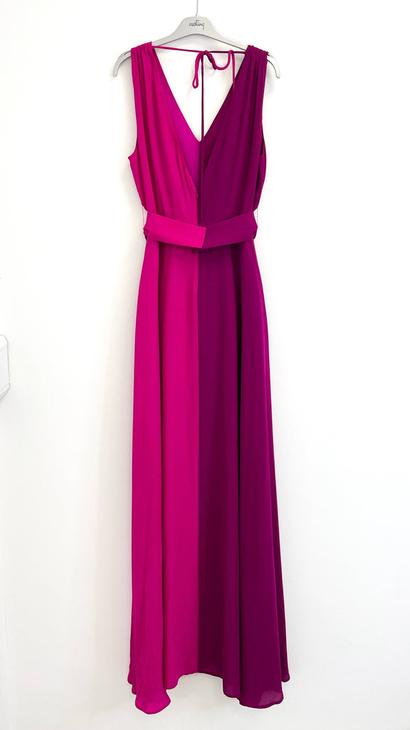 A2791B Blandie Pink 2 Tone Maxi Dress