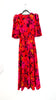 A1554 Samira Pink Floral Frill Dress