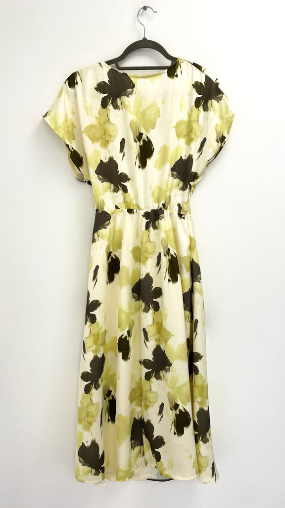 4-A2456 Elli Beige & Khaki Midi Dress