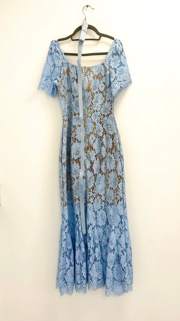 4-A2436B Cleo Blue Lace Dress