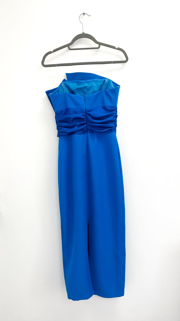 4-A2410 Gretty Turquoise Bow Front Dress