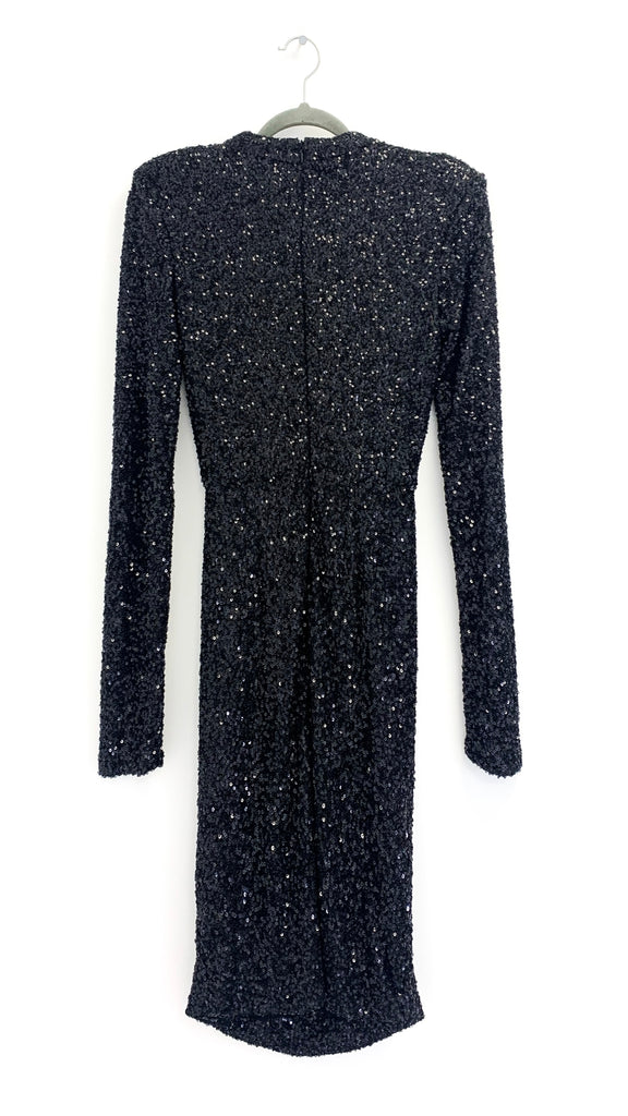 4-A1950 Frell Designer Inspired Sequin Dress Black
