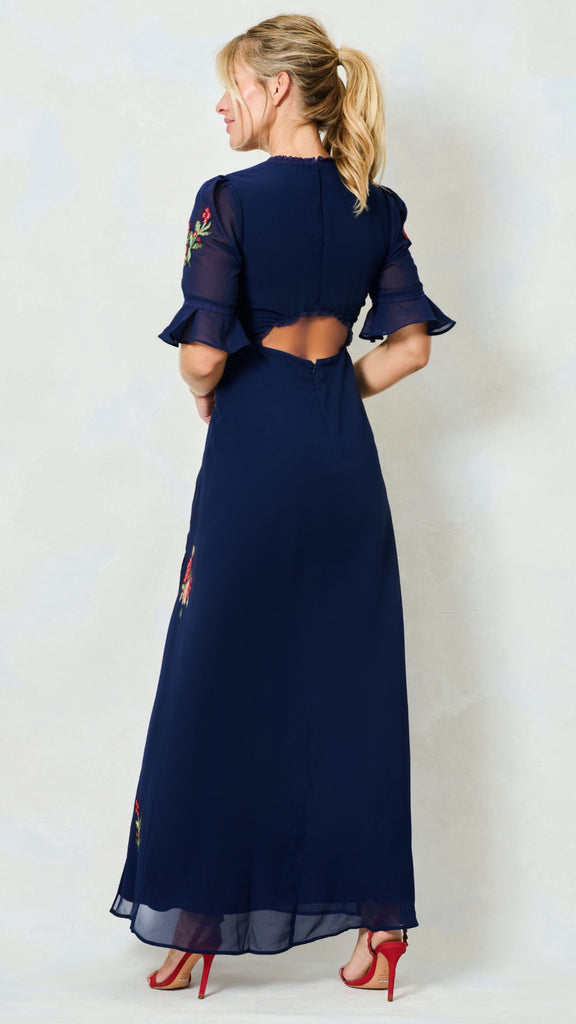 A2549 Hope & Ivy Giana Open Back Dress