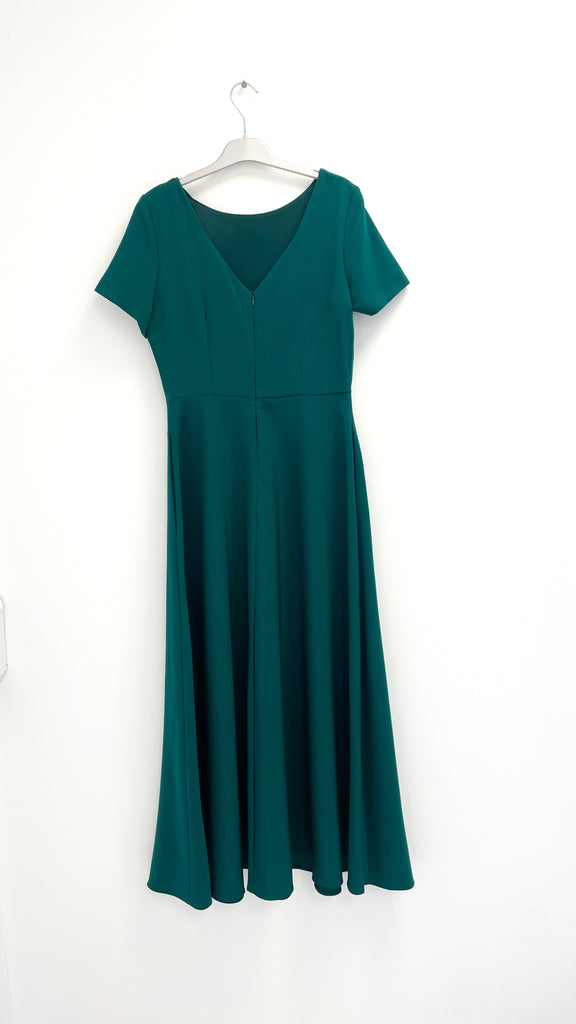 5-A2523 Emery Green Flare Dress