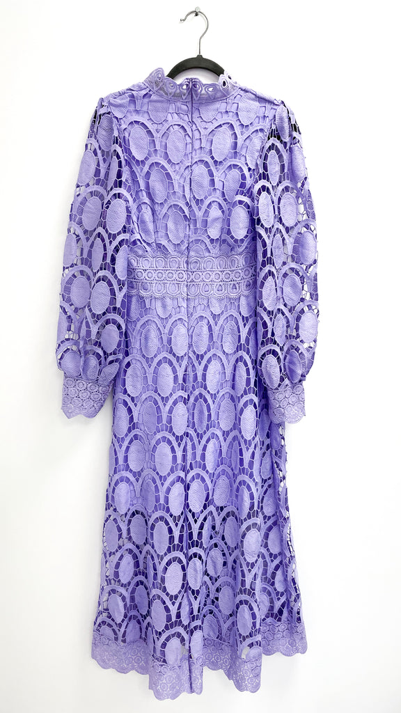 5-A1574 Lilac Crochet Dress