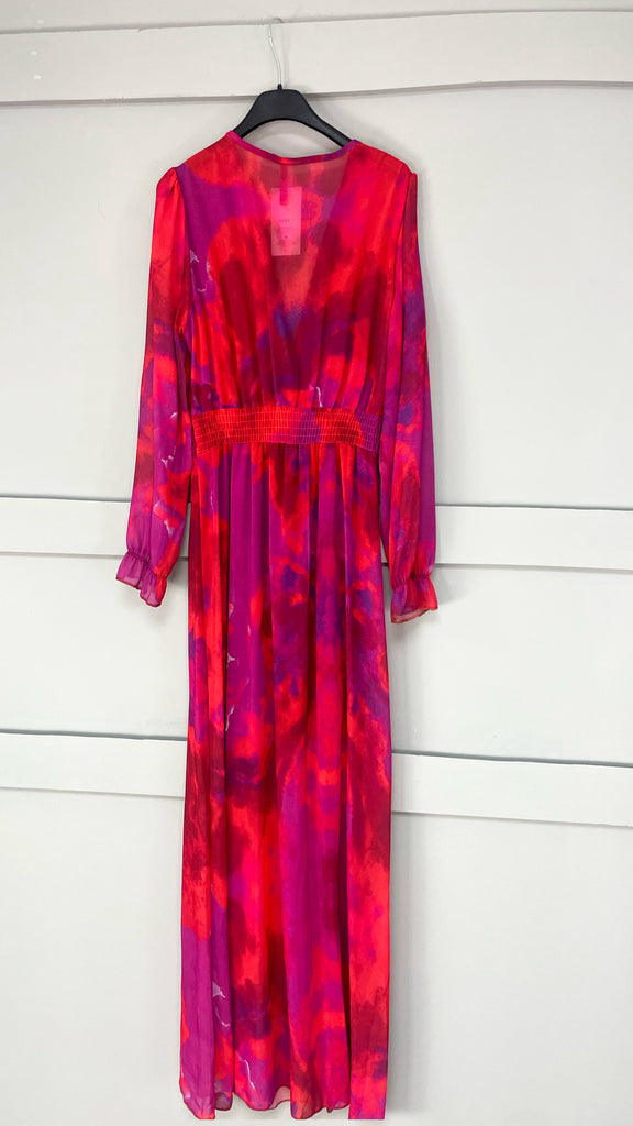 A2660 Tie Dye Print Dilys Dress