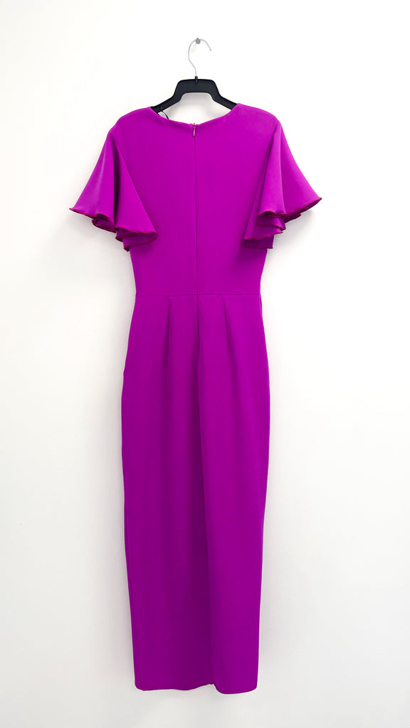 5-A2496 Fredrica Magenta Wrap Style Dress