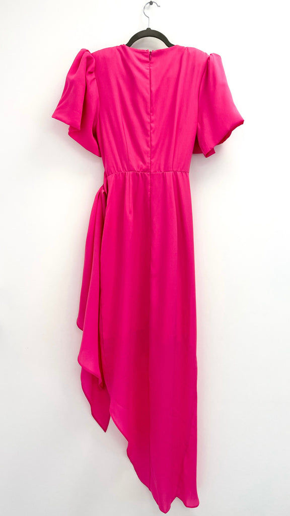 4-A2361 Pink Drew Drape Skirt Dress