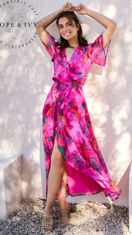 5-A1464 Helga Multi Leopard Print Dress