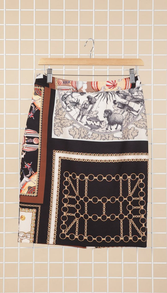 4-8457 Bodycon Skirt (PRINTS VARY)