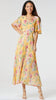 4-A0481 - (SIZE 10 ONLY) - Malika Pleated Dress Yellow