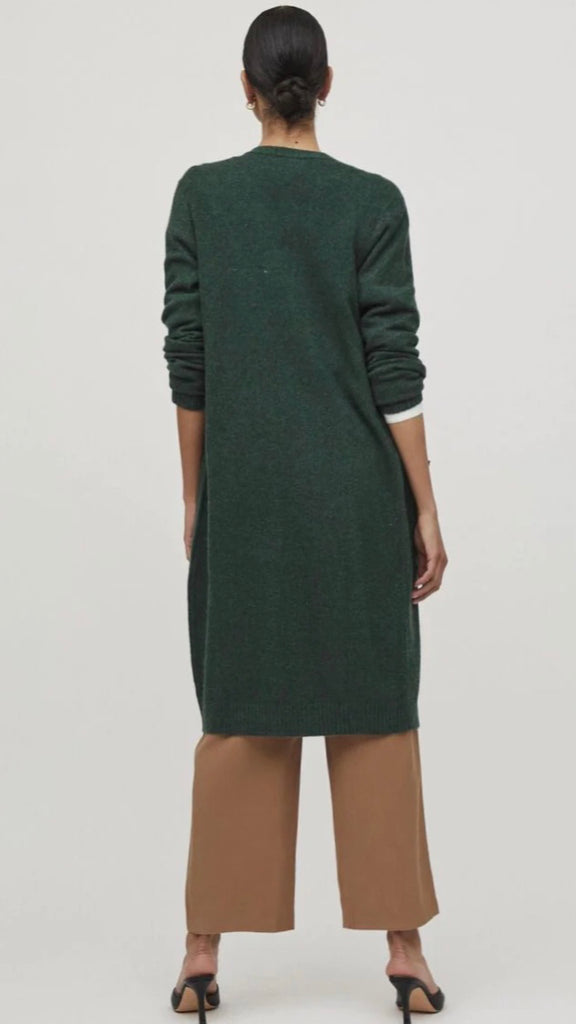 A1073 Viril Dark Green Cardi