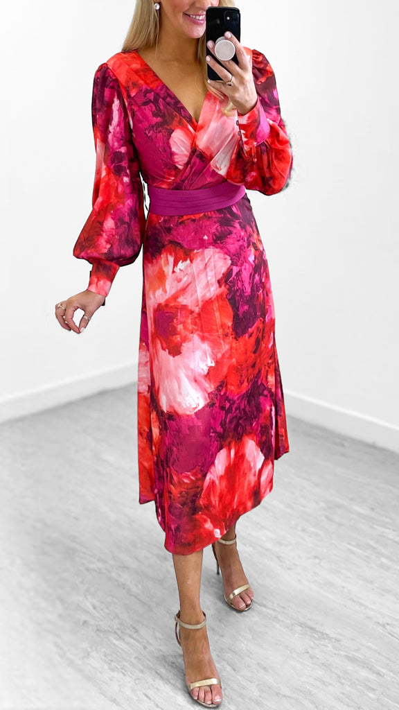 A1017 Marsali Vibrant Print Dress