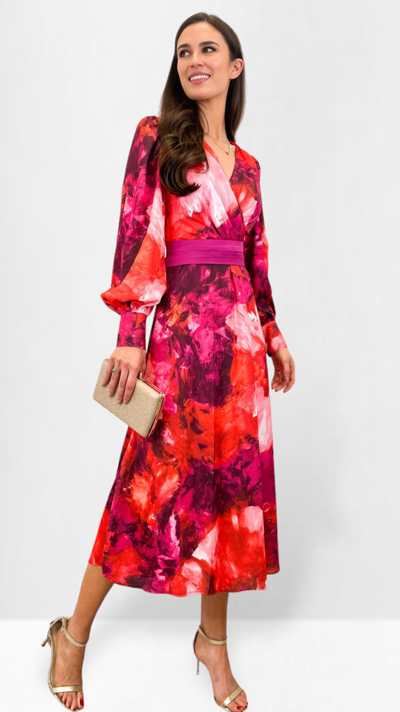 A1017 Marsali Vibrant Print Dress