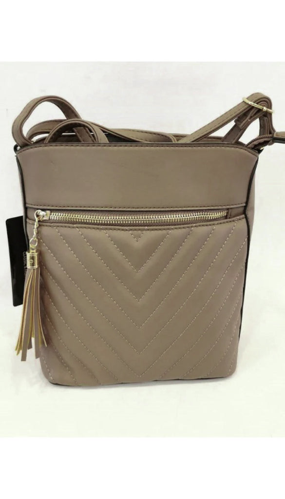 3-1202 Khaki Brown Handbag