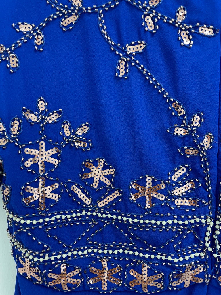 1-A0951 Blathin Sequin Top Flare Dress