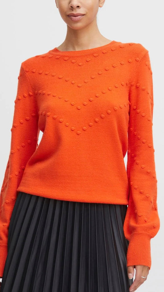 A1064 Bynonina Dot Jumper Orange