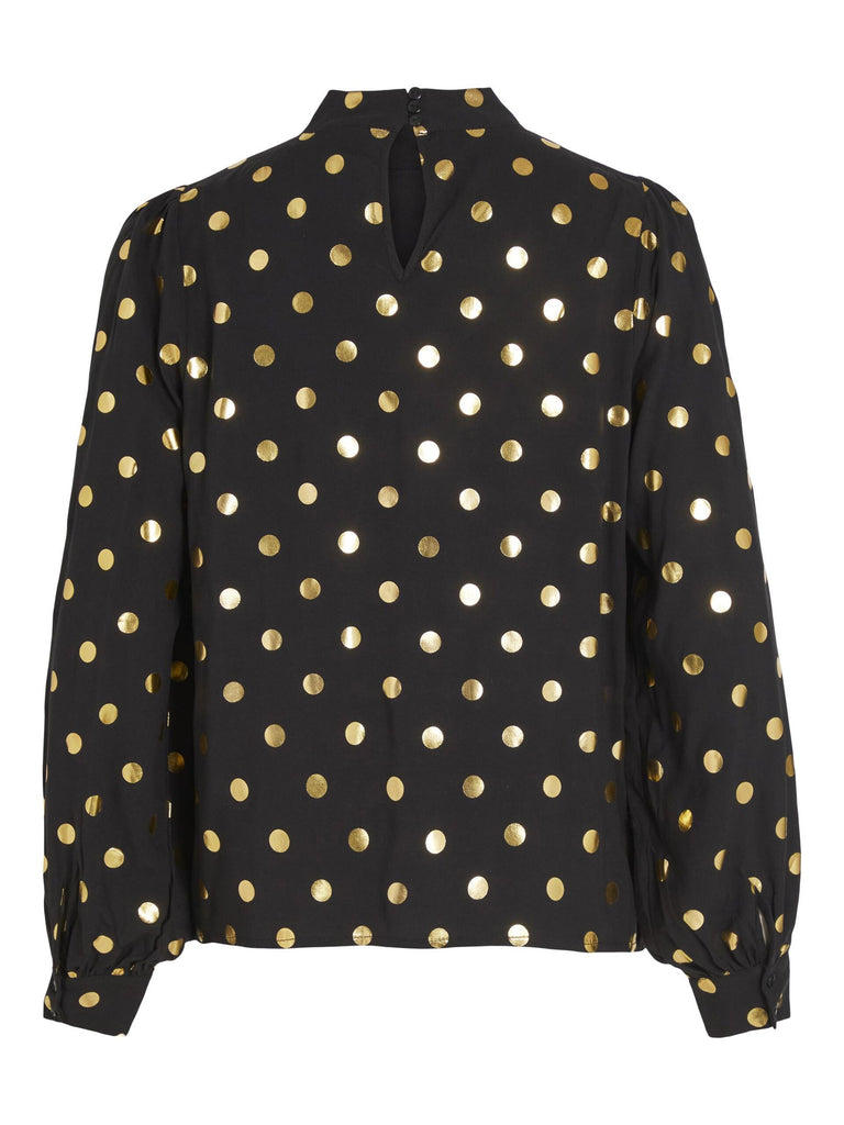 A1132 Vigoldy High Neck Top Black