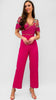 4-A0954 Pink Embellished Jumpsuit