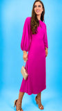 4-A0949 Rosalie Pink Flare Dress