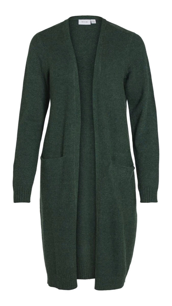 A1073 Viril Dark Green Cardi