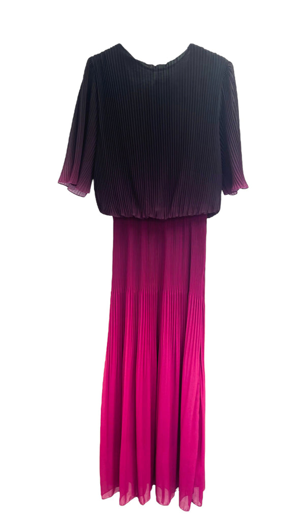 A1008 Magenta Ombre Loose Top Dress