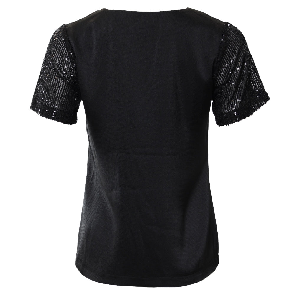 5-A1162 Black Clara Top