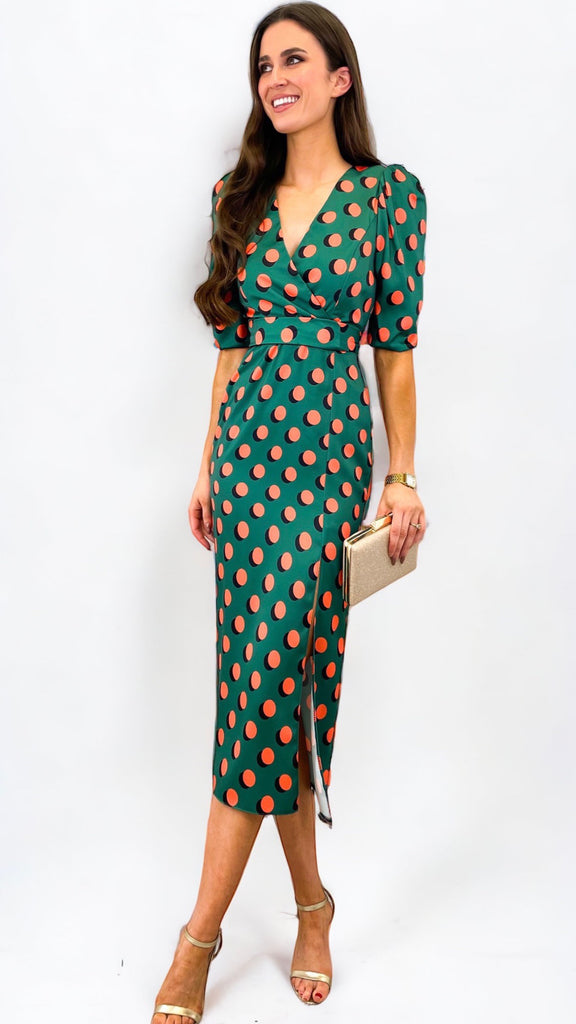 A1140 Ainsley Polka Pencil Dress