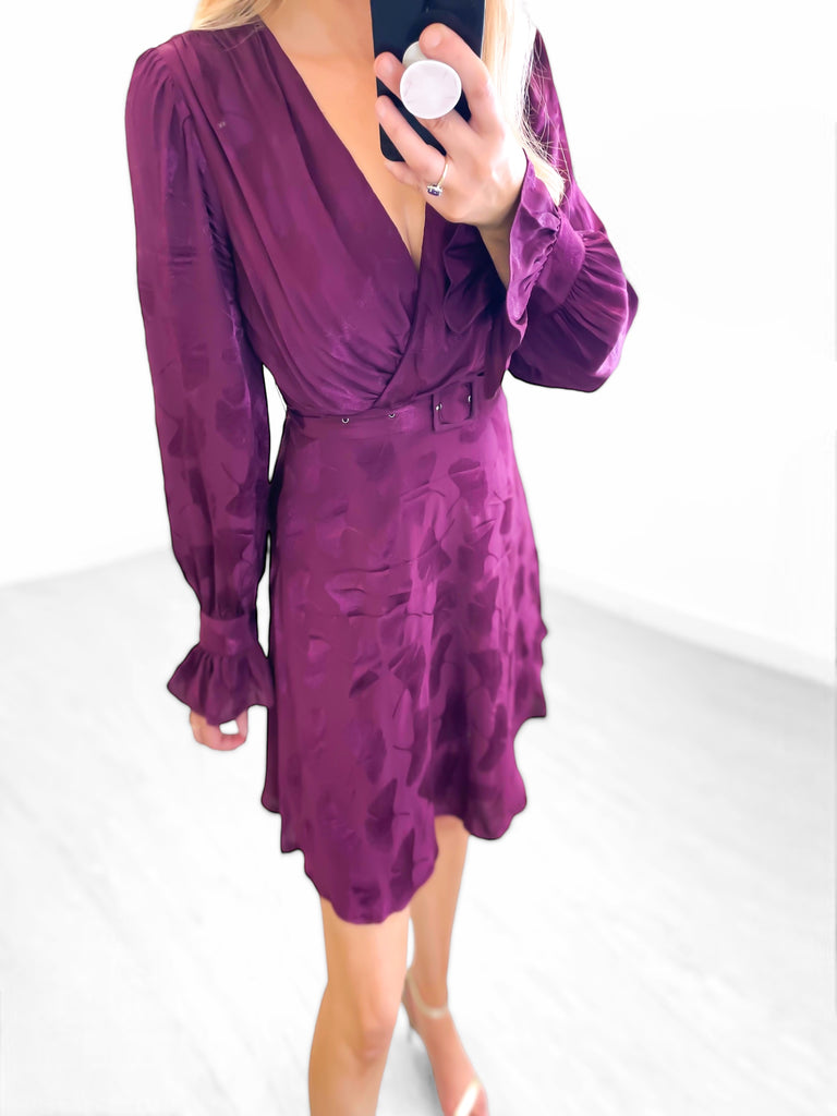 4-A1049 Emma Jacquard Dress
