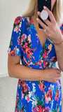 5-A0902 - (SIZE 10 ONLY) - Zorica Royal Floral Midi Dress