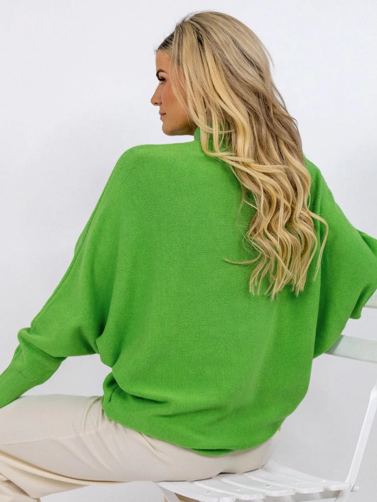 A1403 Verona Lime Green Knit Jumper