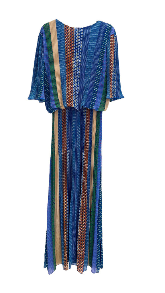 A1035 Laira Blue Stripe Loose Top Dress