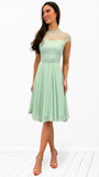 4-A0645 Vidiona Mint Chiffon Dress