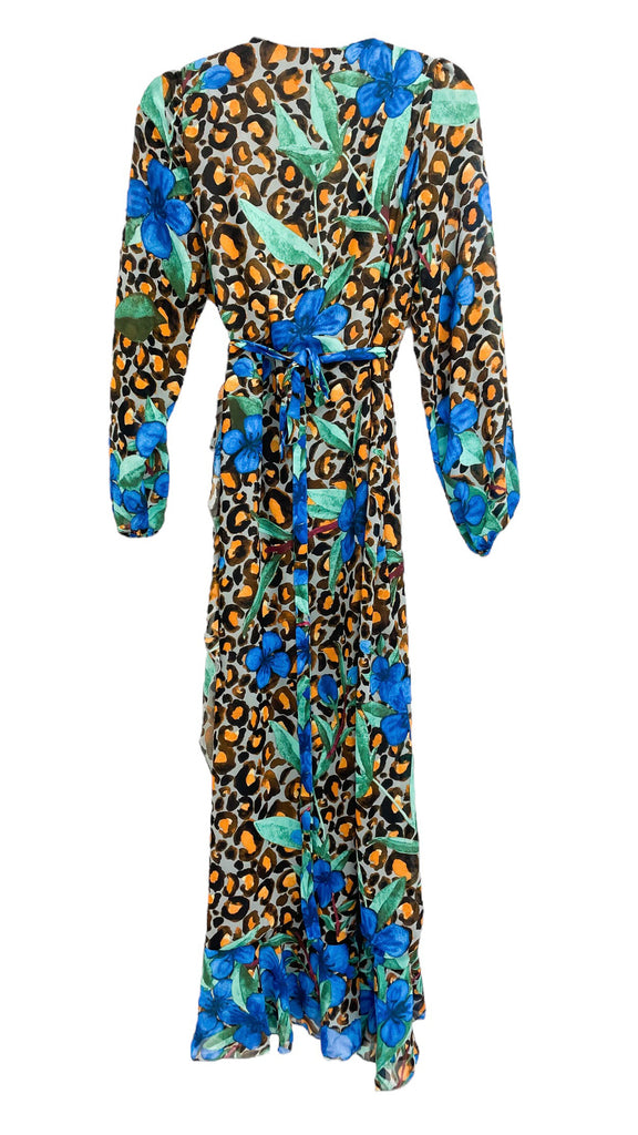 4-A0998 Kelda Leopard Wrap Dress